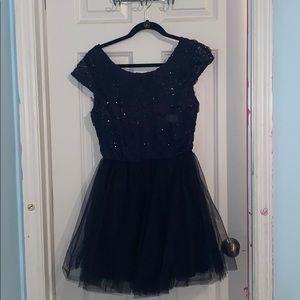 Navy blue dress